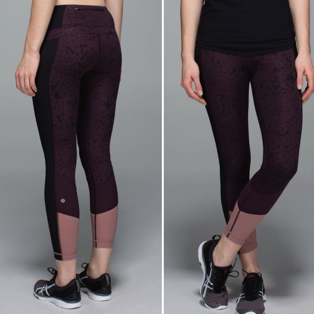 LULULEMON Trail Bound 7/8 Tight *Full-On Luxtreme
Star Crushed Black Cherry sz 4 - Picture 7 of 7